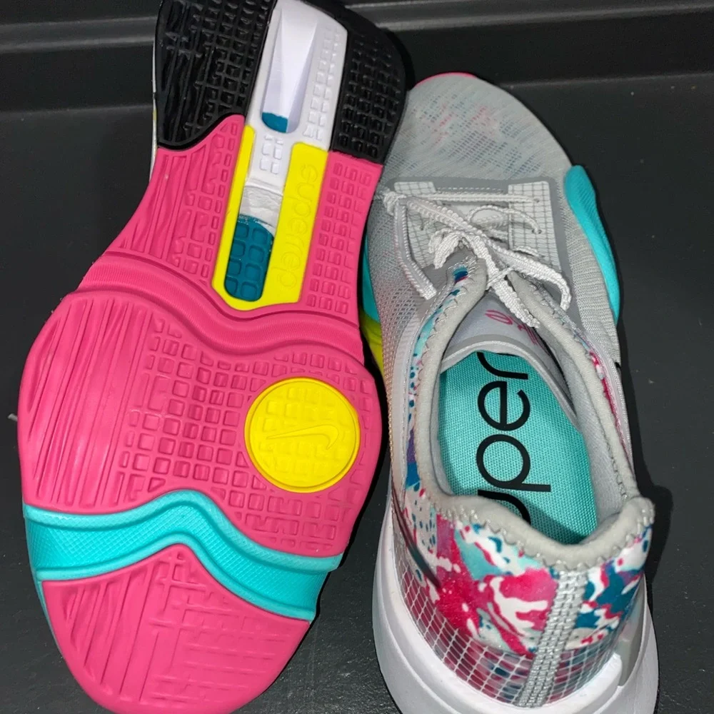 Nike Women's Training Shoes - Gray, Teal, Pink, Yellow